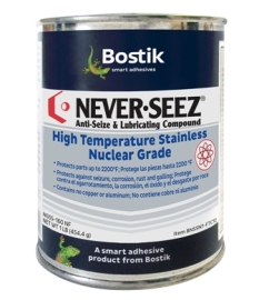 Never-Seez NGSS-160 NF High Temp. Stainless Nuclear Grade 1 LB. Flat Top Can